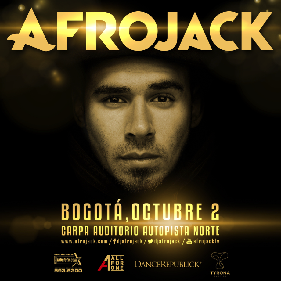Afrojack en Bogotá. Foto: Oficial
