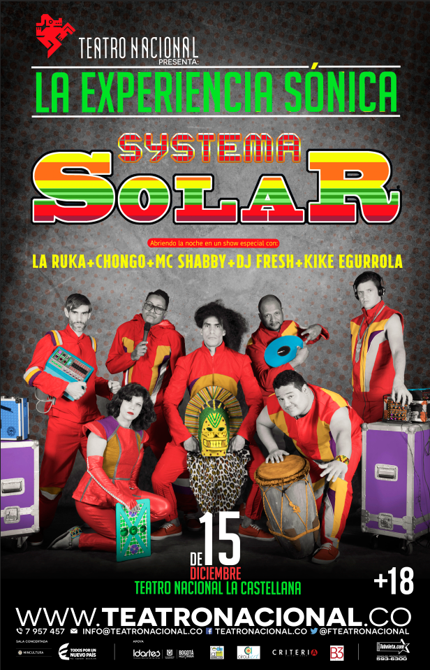 El exitoso proyecto de la Experiencia Sónica en el Teatro Nacional La Castellana le ha dado a Bogotá un año cargado de grandes conciertos y cierra con broche de oro presentando a Systema Solar.