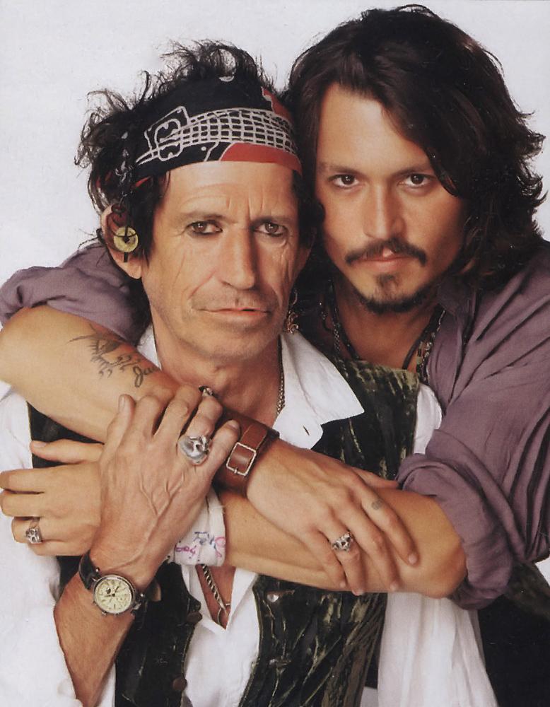 Keith Richards y Johnny Depp.