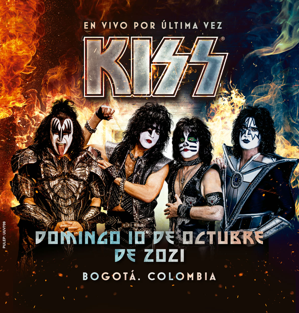 Kiss anuncia nueva fecha para su concierto en Colombia en 2021