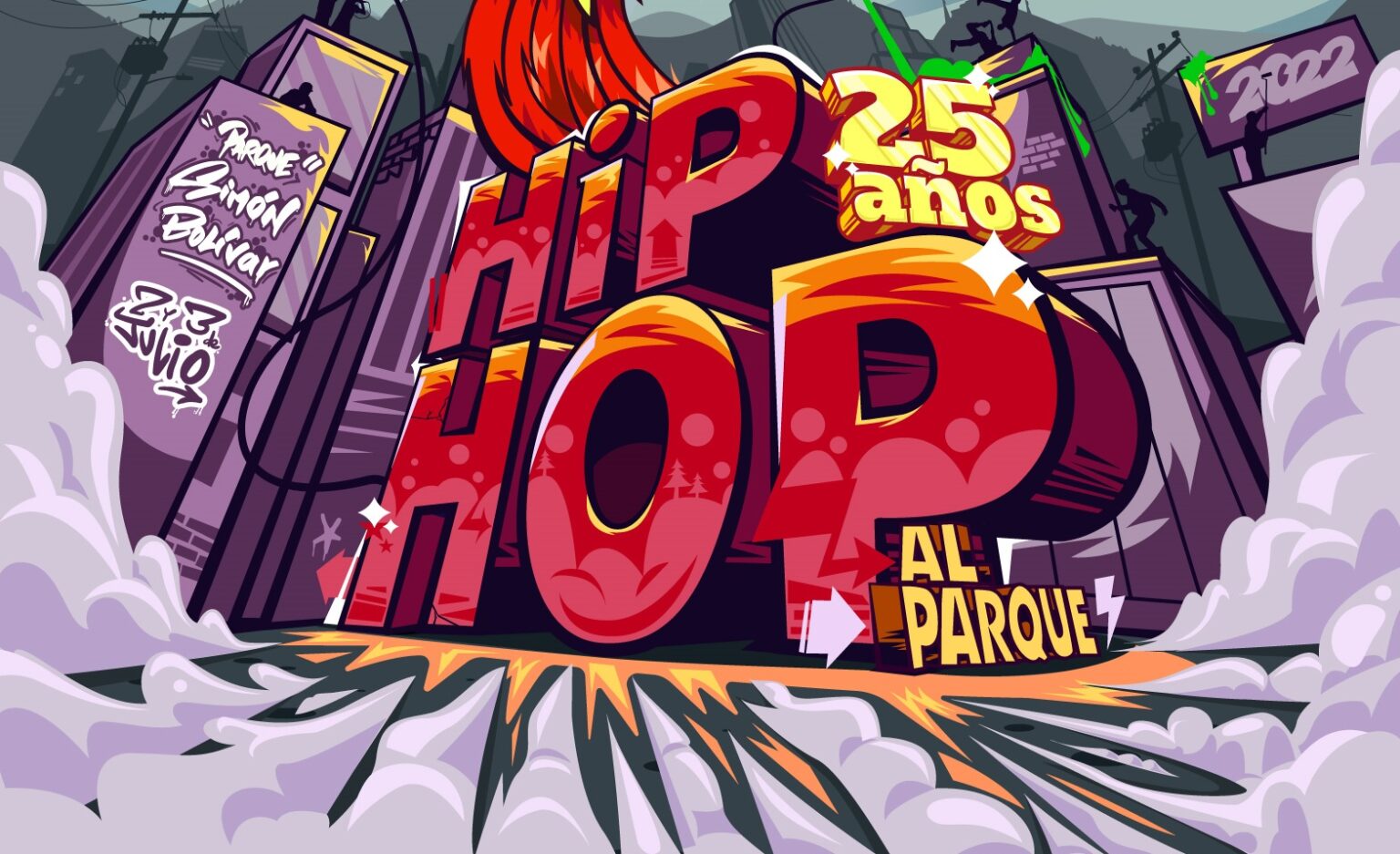 Hip Hop al Parque 2022 cartel oficial, fecha y lugar Colectivo Sonoro