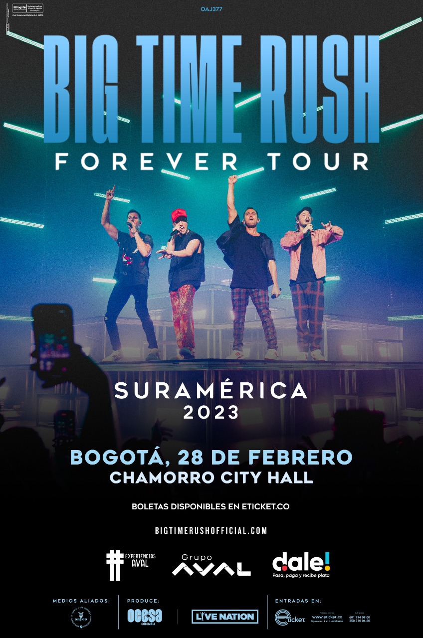 big time rush forever tour colombia
